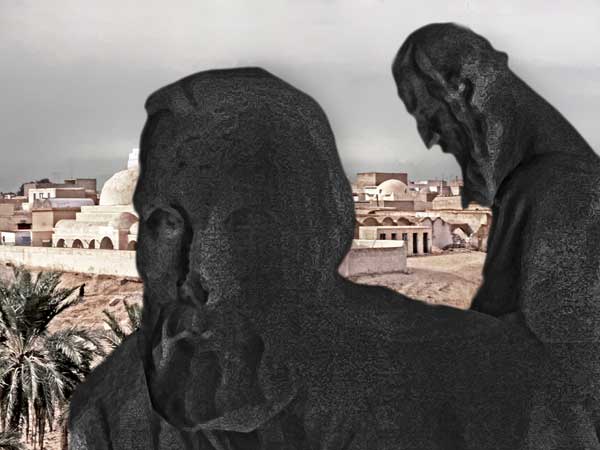 regrets &eacute;ternels - un tableau photographique et all&eacute;gorique d'Albert